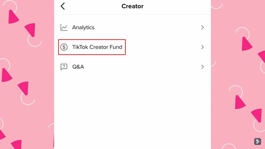 accessing tiktok creator fund application