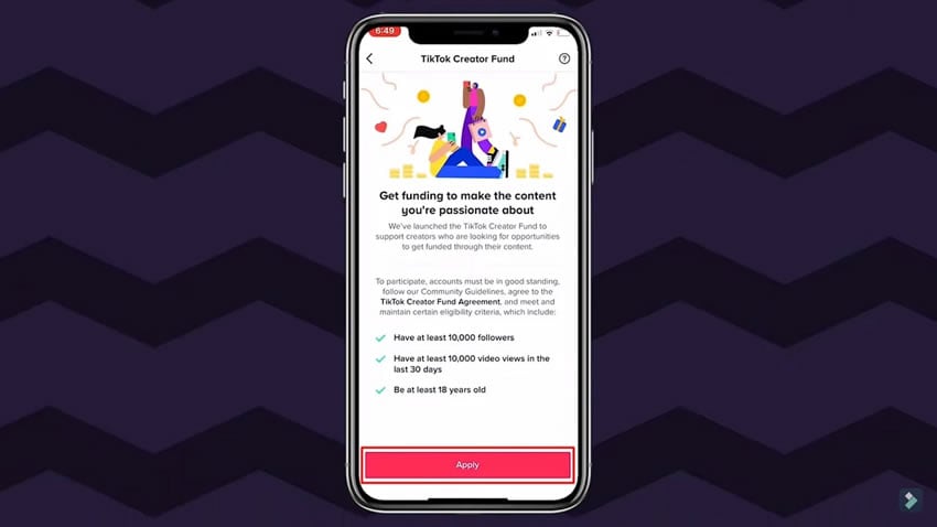apply at tiktok creator fund