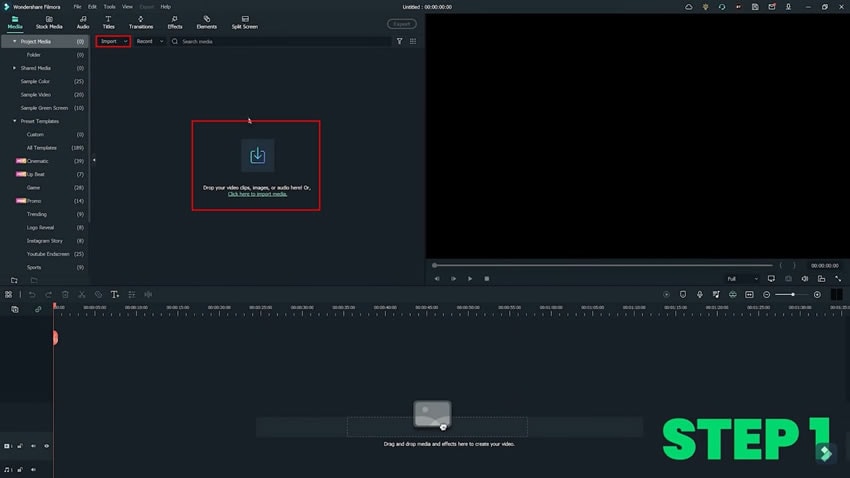 import video to timeline