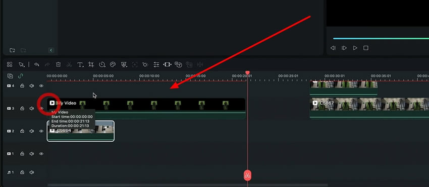 add exported clip to timeline