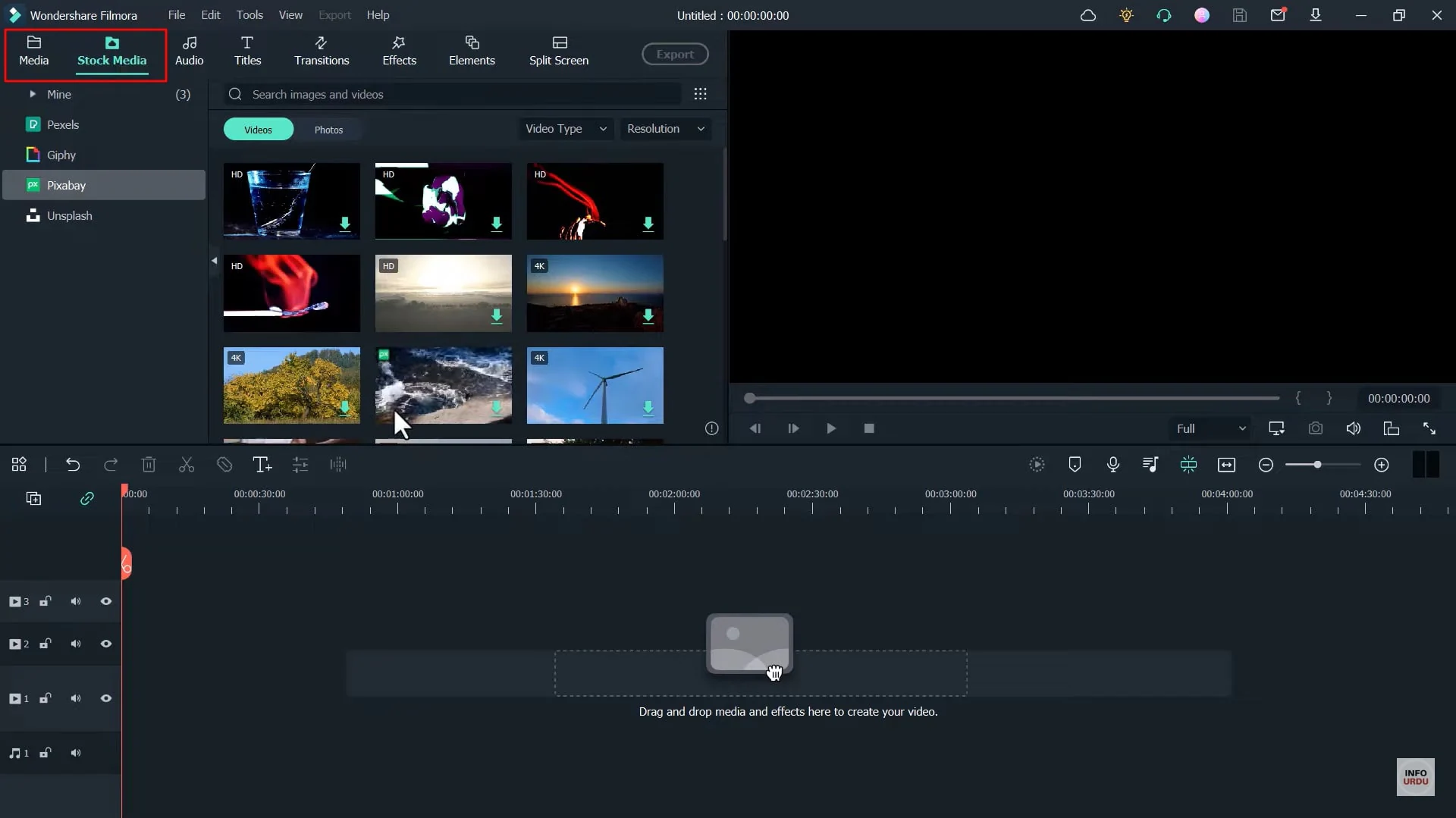 add by importing video to media