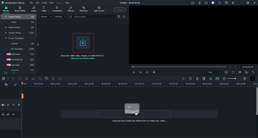 import video files for editing