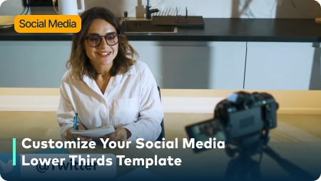 customize social media lower thirds template