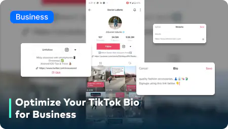 optimize your tiktok bio for business