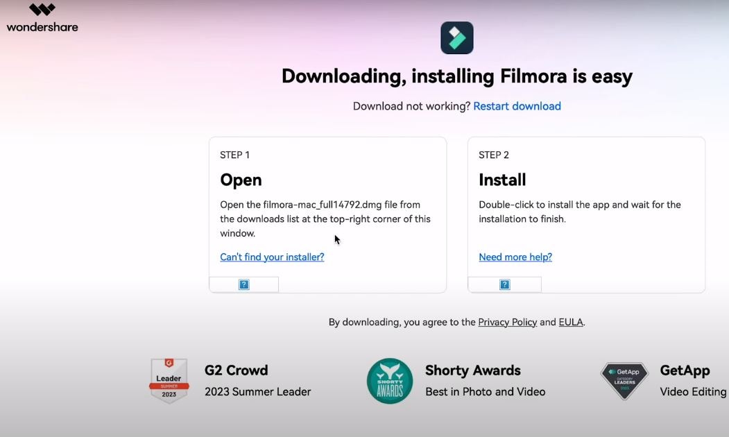 download and install filmora v13