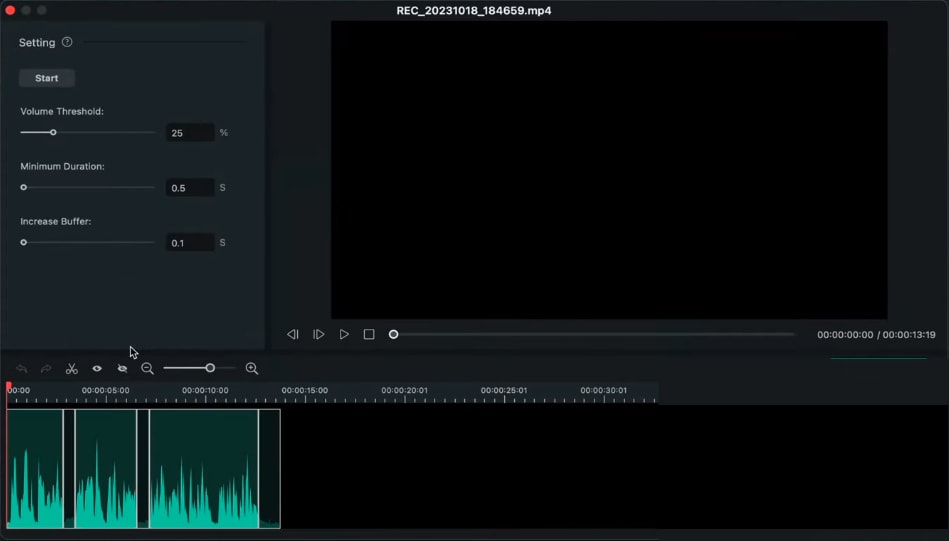 add audio to the timeline after editing 