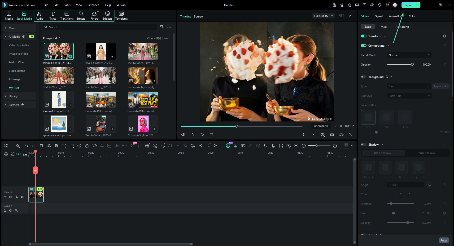 Edit prank video and export in 4K