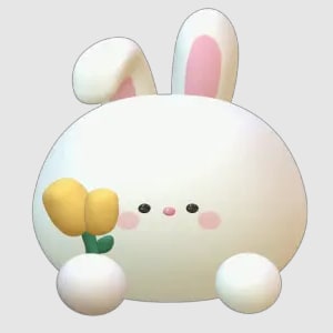 cute rabbit sticker