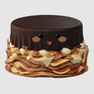 chocolate cake 3d animated sticker