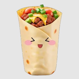 animated chicken roll sticker