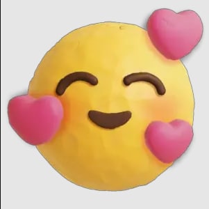 love smiley sticker