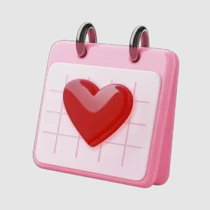 love calender sticker