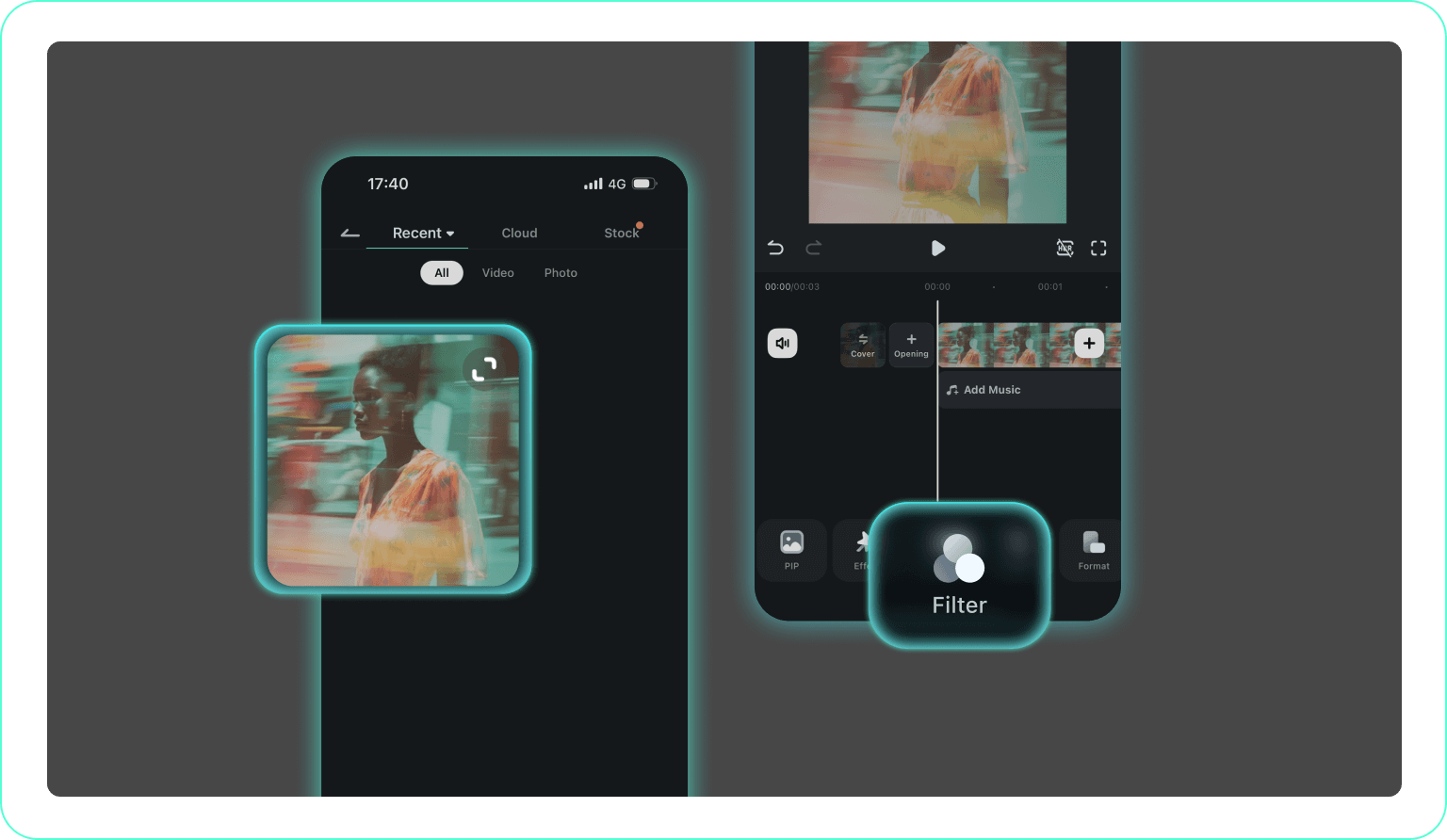 select a video filter