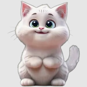 cut meow sticker