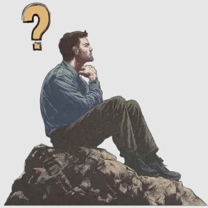 thinking man comic sticker 04