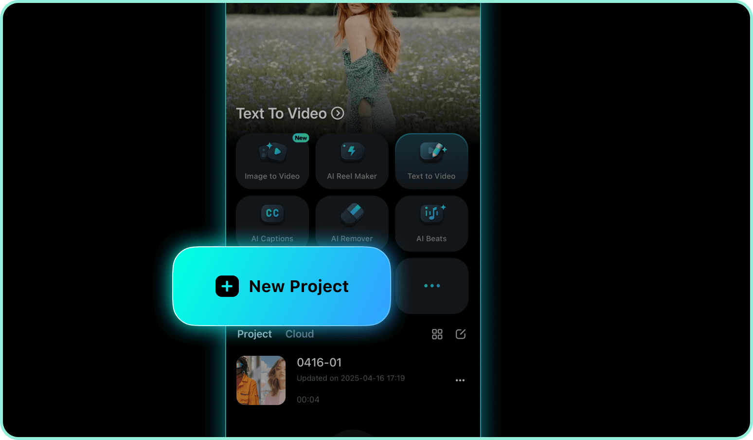 open the video sticker maker app
