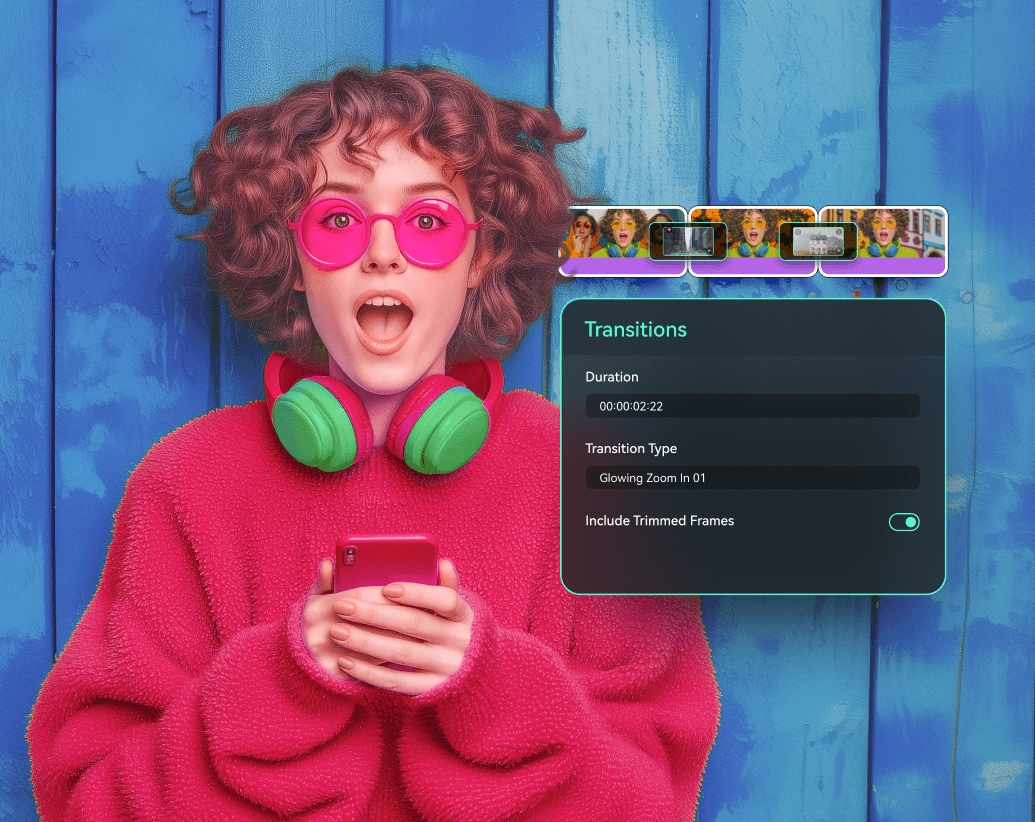 video editor with transitions