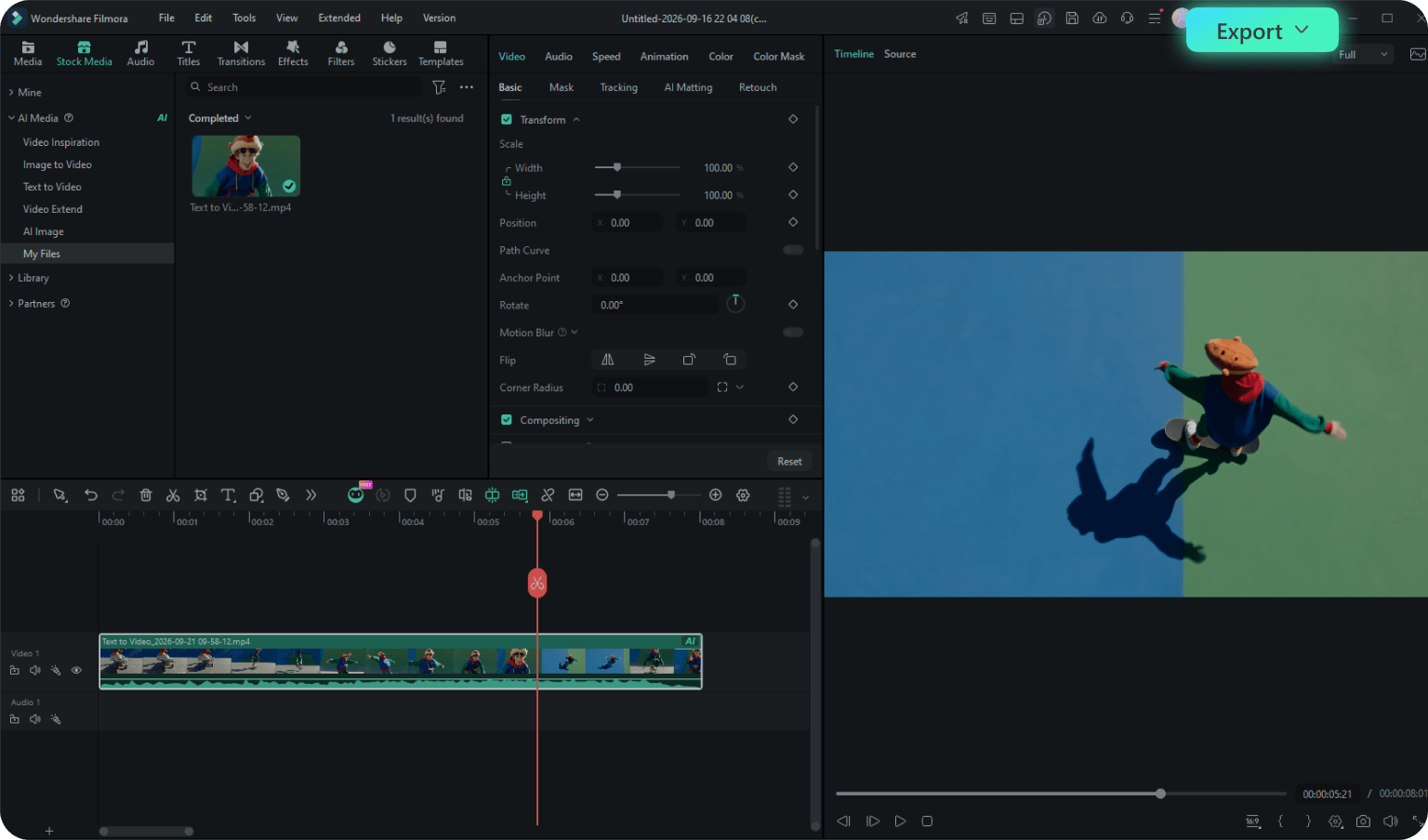 Text-to-video step 3