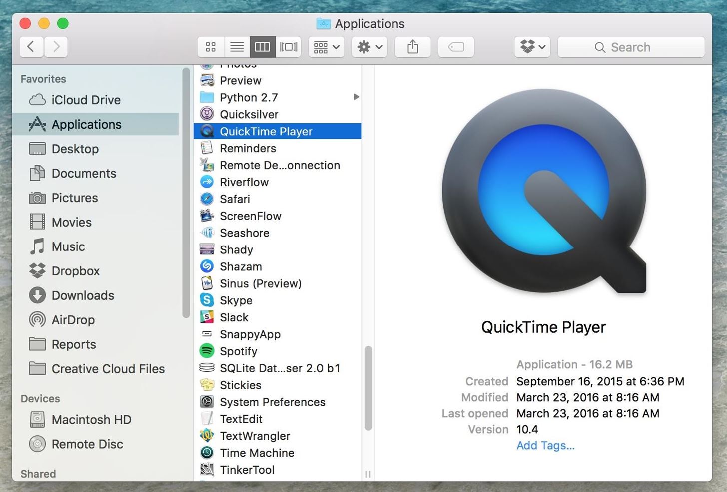 how to update quicktime player on mac