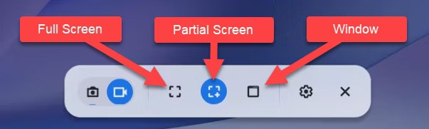 screen recording options