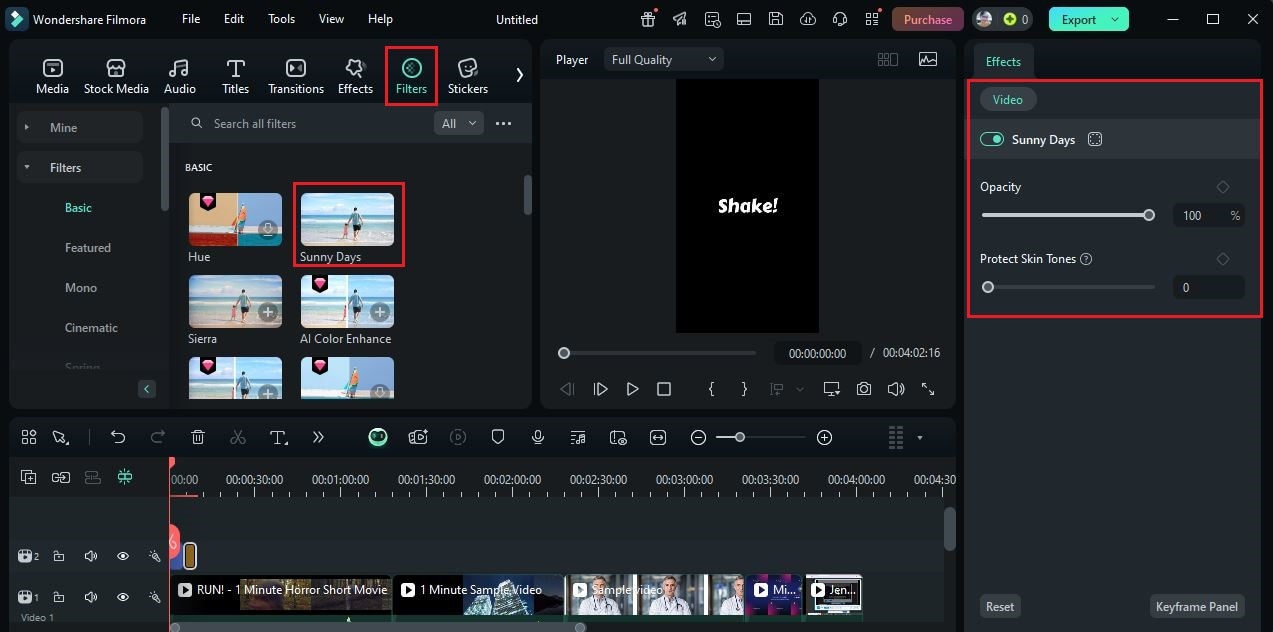 add filter to video