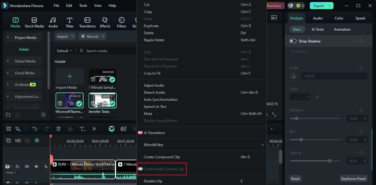 multi camera clip