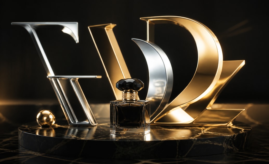 gold and chrome luxury title treatments for premium video openings