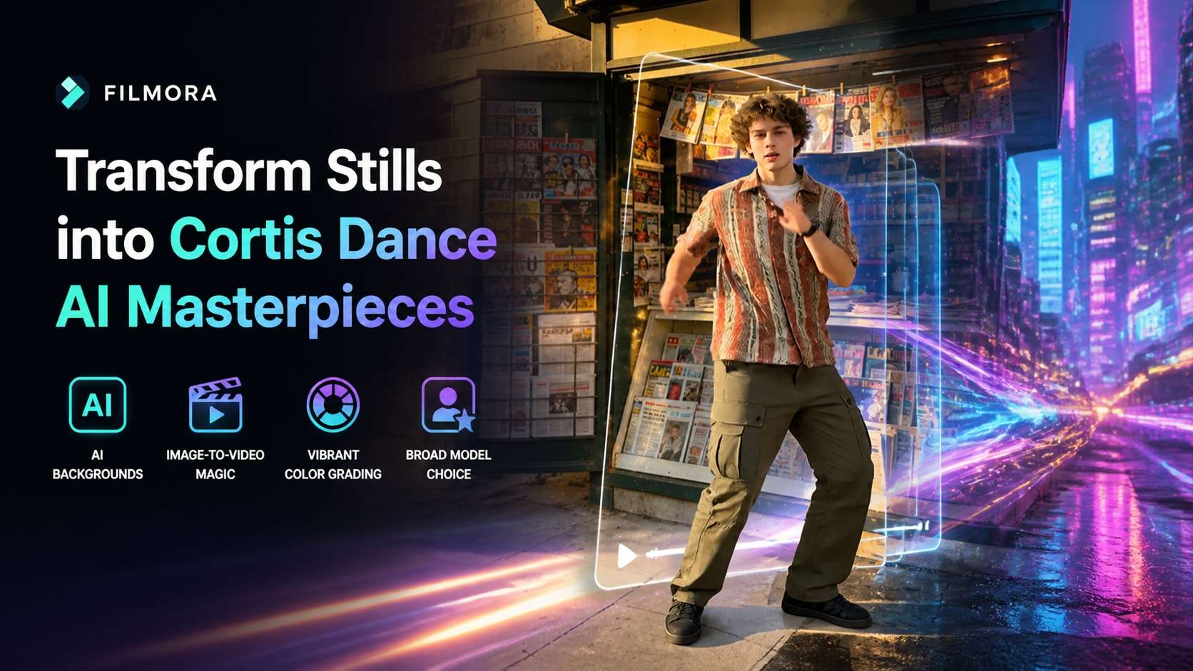 Transform stills into AI dance masterpieces with Filmora