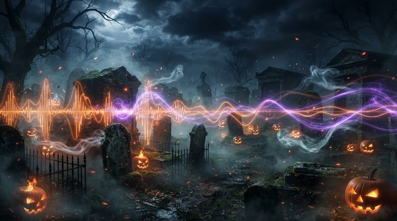 Efectos de sonido sincronizados con transiciones de Halloween en Filmora