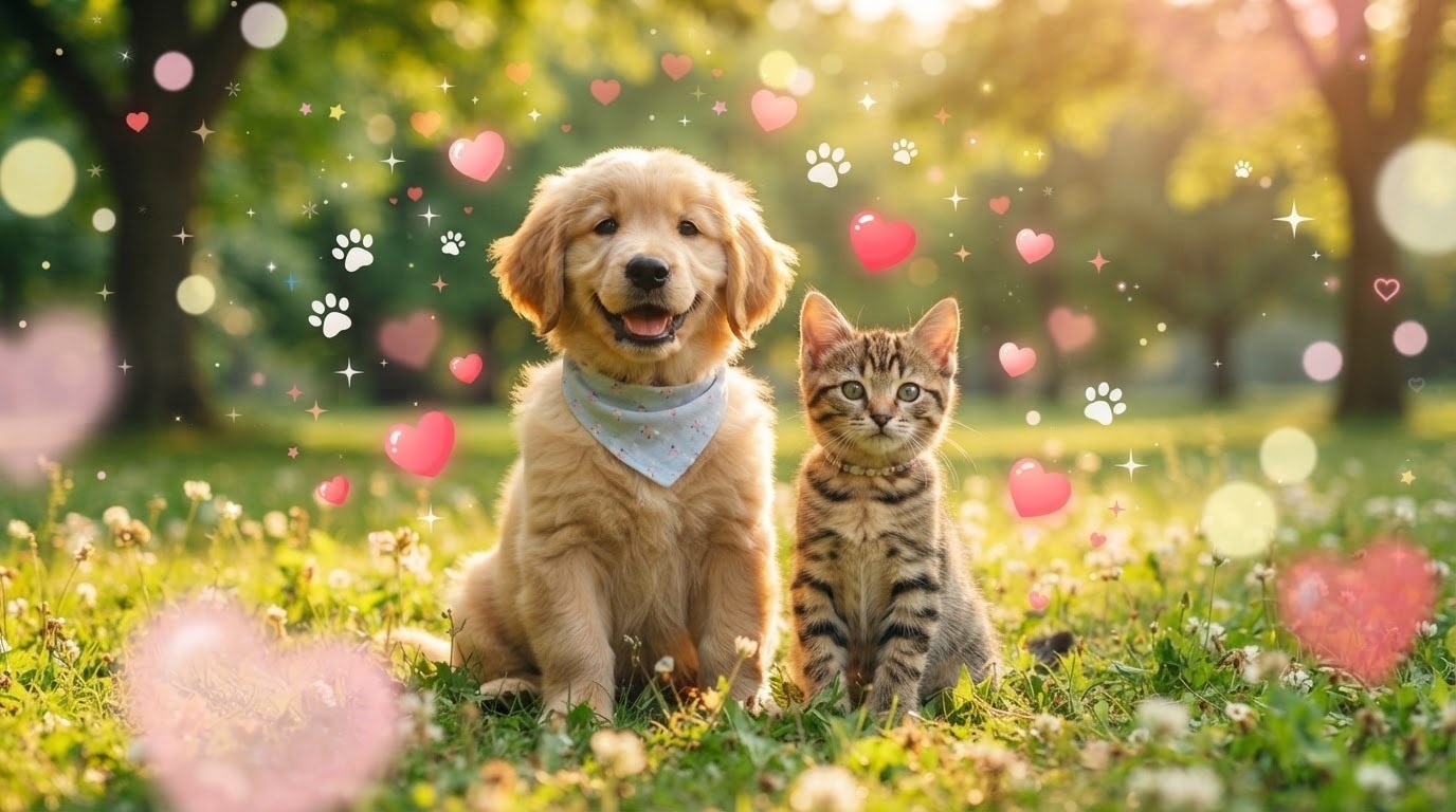 Instantly apply adorable pet effects and overlays in Filmora