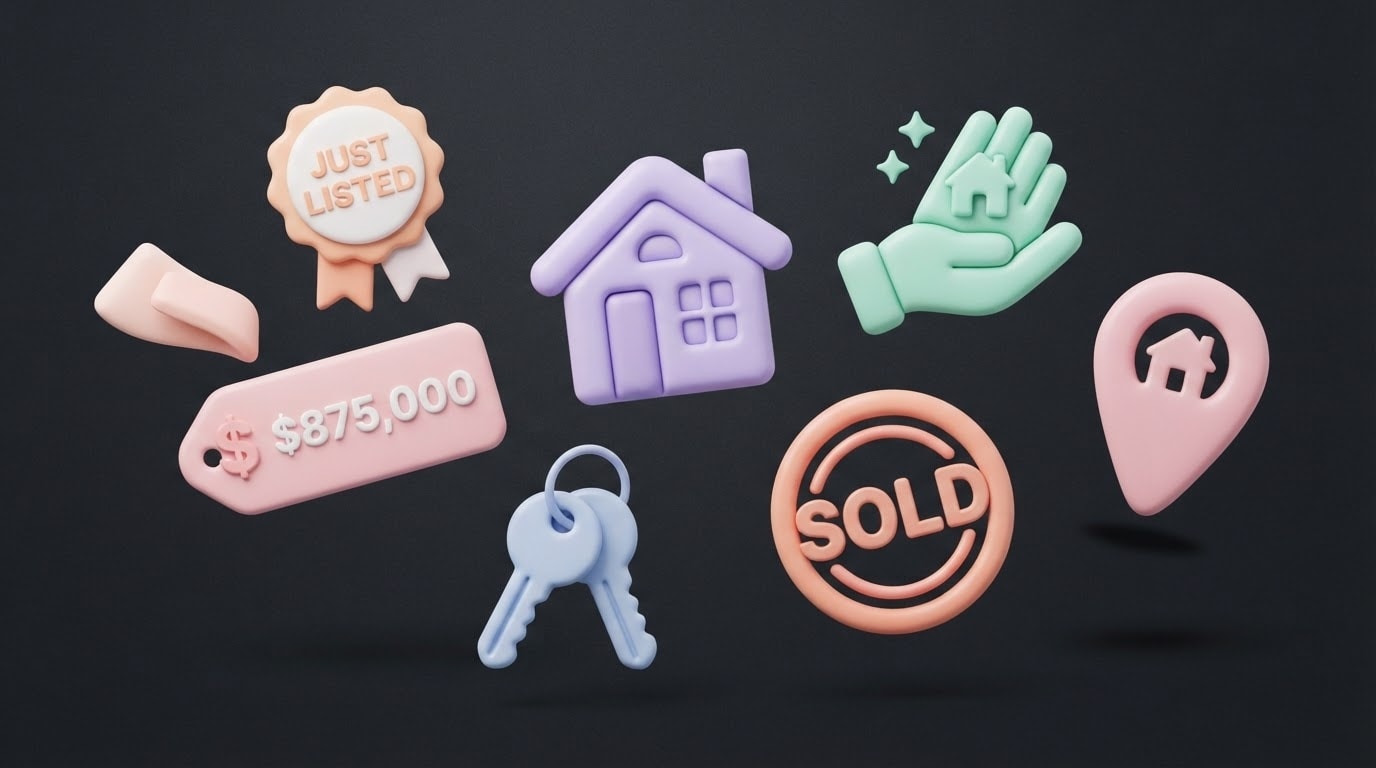 Pre-Animated Realtor Stickers for Any Listing