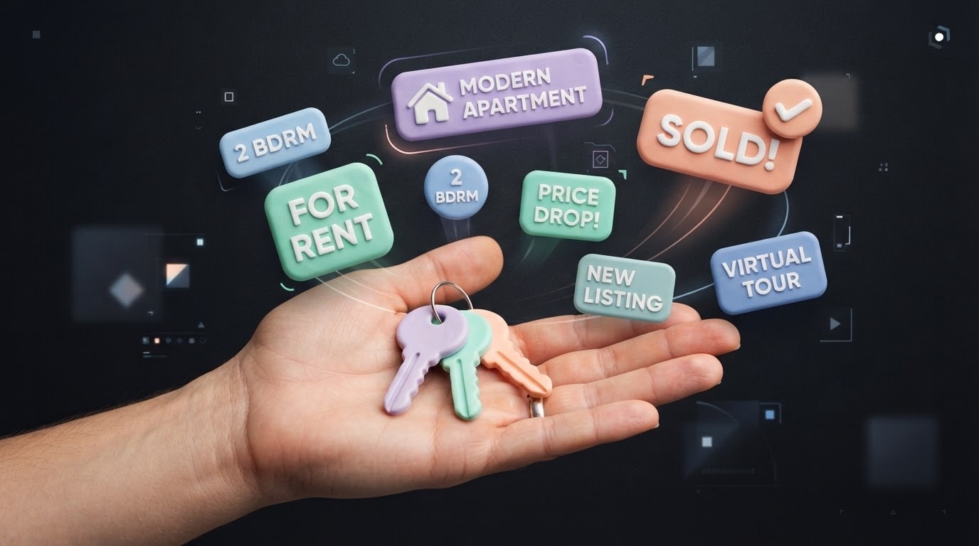 Smart AI motion tracking for real estate stickers in Filmora