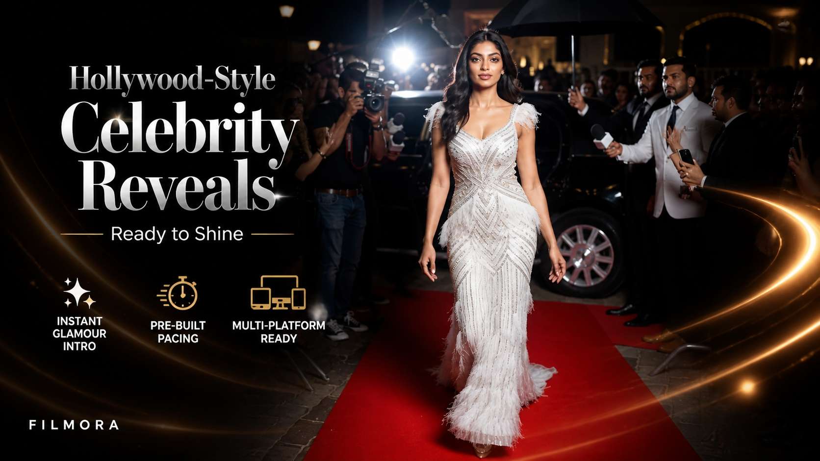Seamless red carpet transitions for celebrity opener