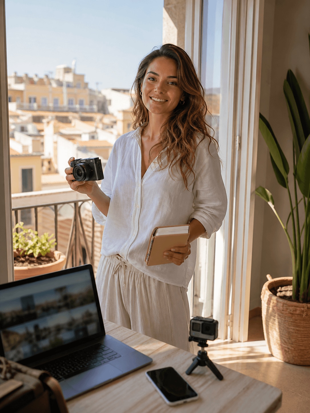 Grace Foster, a lifestyle vlogger creating vlog videos