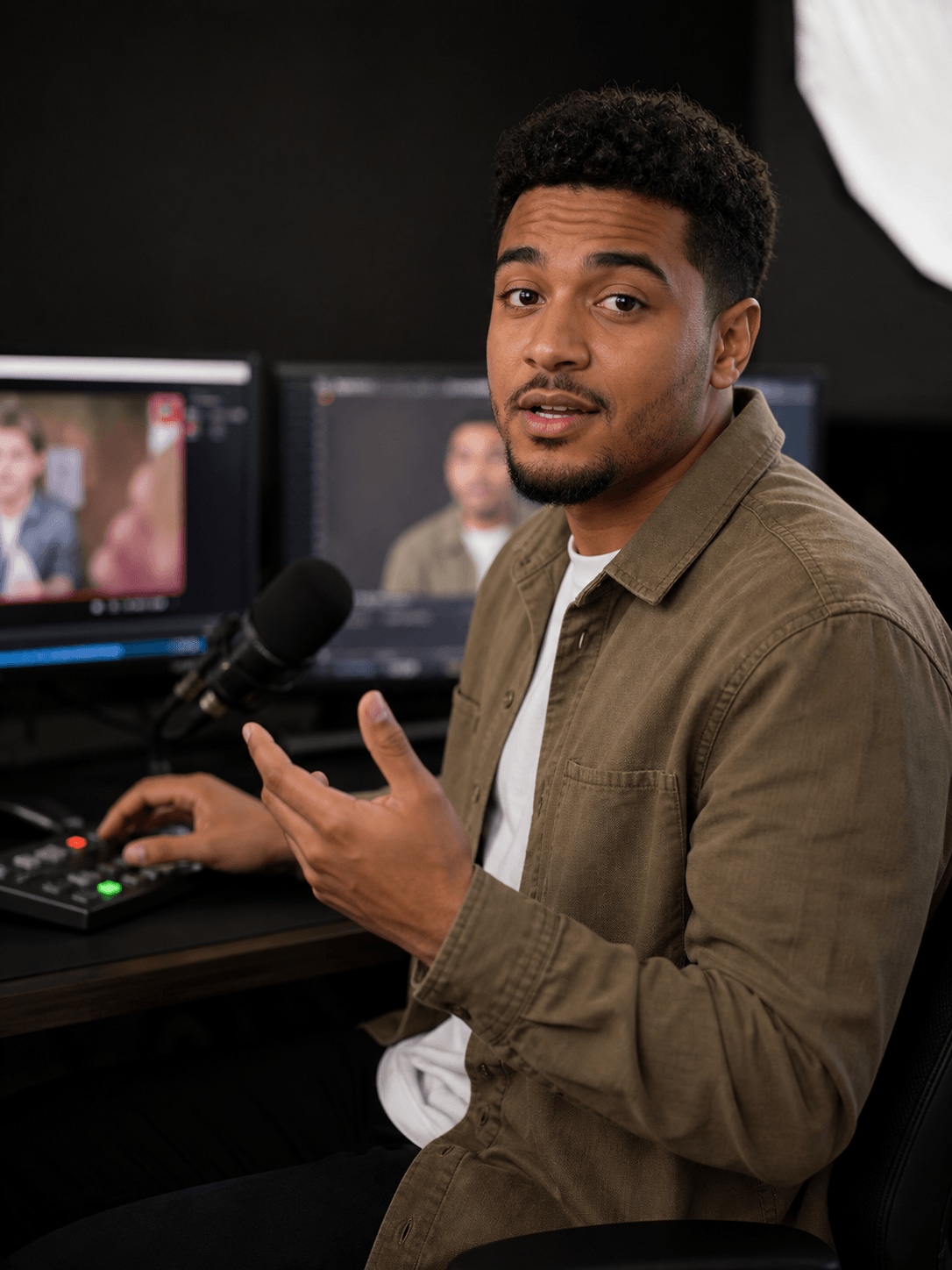 Nathan Walker, a commentary creator creating reaction videos