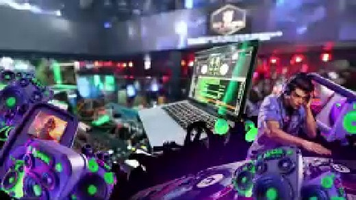 music mania video background template