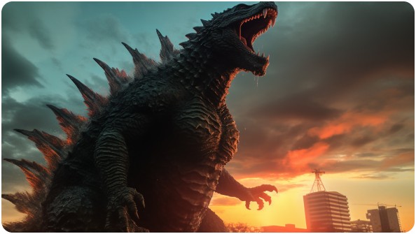 show godzilla's lavish culinary journey