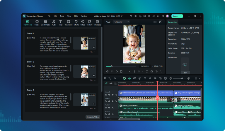 add voiceovers & sync lip movements