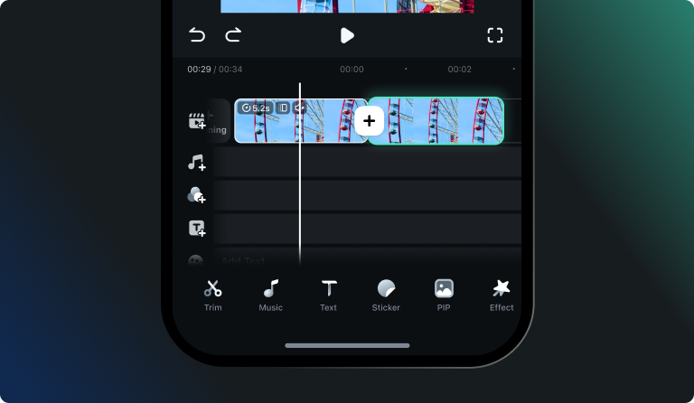 duplicate video clip for boomerang effect