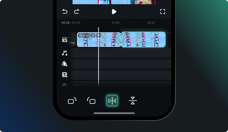 reverse duplicated clip