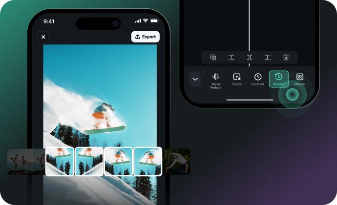 make boomerang video with reverse feature