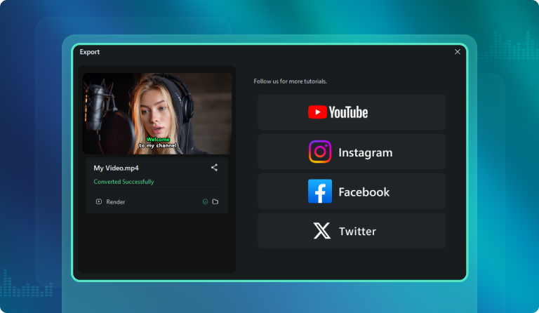 export the takling photo video