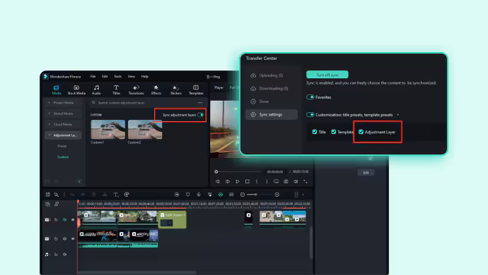 Synchronized Adjustment Layer