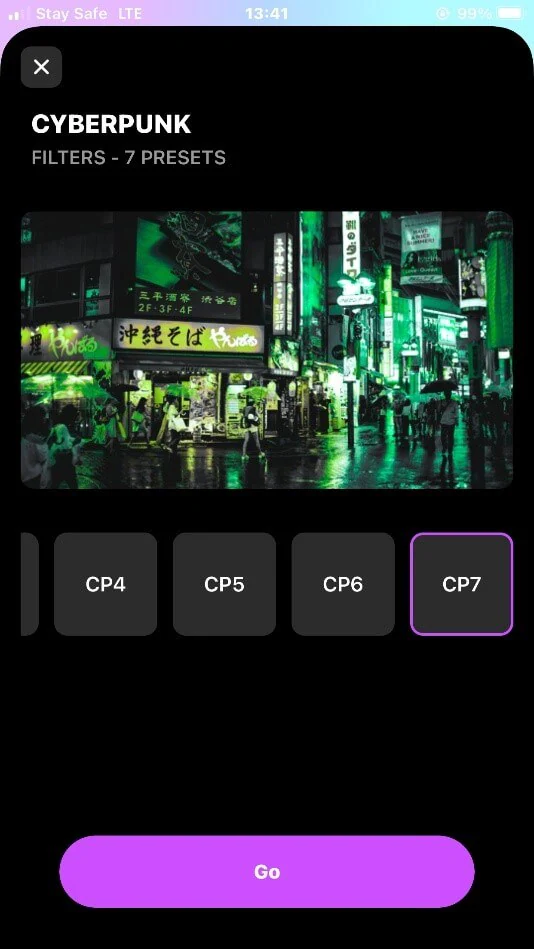 Cyberpunk filter 7