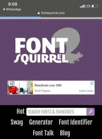 font squirrel website