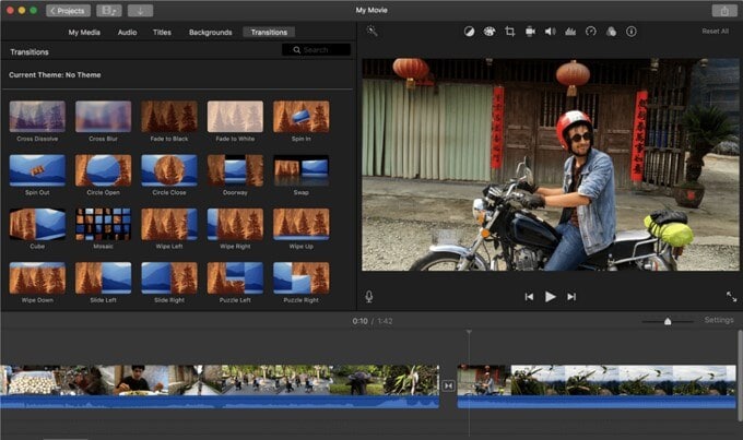 how to reverse a clip in imovie