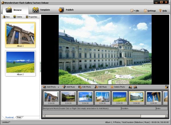 iPixSoft Video Slideshow Maker - Flash Gallery Software