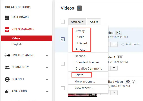 How to Remove a Video From