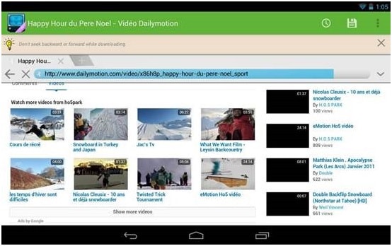 Free Facebook video downloader for Android