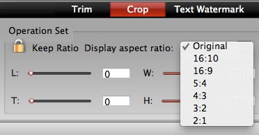How to set aspect ratio on Mac/iPhone/iPad